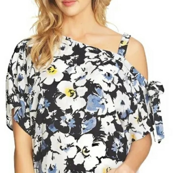 1.STATE New Printed One Shoulder Top Size S - Picture 5 of 10